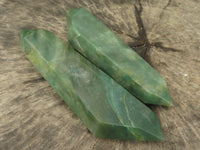 Polished Double Terminated Green Aventurine Crystals  x 4 From Zimbabwe - TopRock