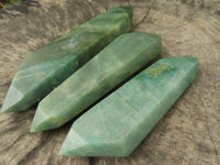 Polished Double Terminated Green Aventurine Crystals  x 4 From Zimbabwe - TopRock