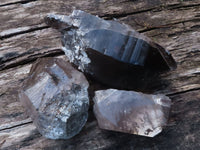 Natural Smokey Quartz Crystals  x 3 From Malawi - TopRock