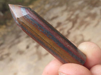 Natural Banded Tiger Iron Stone / Muggle Jewellery Points  x 20 From Southern Africa - TopRock