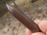 Natural Banded Tiger Iron Stone / Muggle Jewellery Points  x 20 From Southern Africa - TopRock