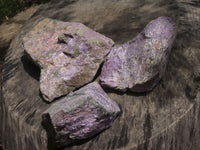 Natural Rough Purple Stichtite Specimens  x 3 From Barberton, South Africa - TopRock