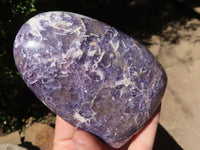 Polished Purple Lepidolite Standing Free Forms  x 5 From Madagascar - TopRock