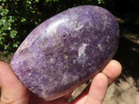 Polished Purple Lepidolite Standing Free Forms  x 5 From Madagascar - TopRock