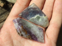 Polished Watermelon Fluorite Faceted Jewellery Free Forms  x 22 From Uis, Namibia - TopRock