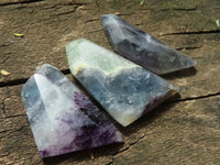 Polished Watermelon Fluorite Faceted Jewellery Free Forms  x 22 From Uis, Namibia - TopRock