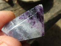 Polished Watermelon Fluorite Faceted Jewellery Free Forms  x 22 From Uis, Namibia - TopRock