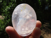 Polished Girasol Pearl Quartz Palm Stones  x 13 From Ambatondrazaka, Madagascar - Toprock Gemstones and Minerals 