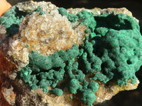 Natural Rare Ball Malachite On Drusi Quartz & Dolomite Matrix  x 2 From Kambove, Congo - Toprock Gemstones and Minerals 