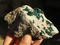 Natural Rare Ball Malachite On Drusi Quartz & Dolomite Matrix  x 2 From Kambove, Congo - Toprock Gemstones and Minerals 