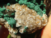 Natural Rare Ball Malachite On Drusi Quartz & Dolomite Matrix  x 2 From Kambove, Congo - Toprock Gemstones and Minerals 