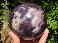 Polished Purple Lepidolite Spheres  x 2 From Zimbabwe - Toprock Gemstones and Minerals 