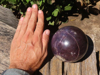 Polished Purple Lepidolite Spheres  x 2 From Zimbabwe - Toprock Gemstones and Minerals 