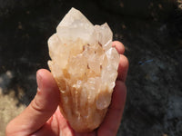 Natural Large Candle Quartz Crystals x 6 From Madagascar - Toprock Gemstones and Minerals 