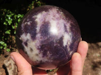 Polished Purple Lepidolite Spheres  x 2 From Zimbabwe - Toprock Gemstones and Minerals 