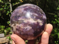 Polished Purple Lepidolite Spheres  x 2 From Zimbabwe - Toprock Gemstones and Minerals 