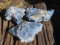 Natural New Sky Blue Calcite Specimens  x 12 From Spitzkoppe, Namibia - Toprock Gemstones and Minerals 