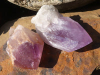 Natural Jacaranda Amethyst Crystals  x 6 From Mumbwa, Zambia - Toprock Gemstones and Minerals 