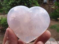 Polished Gemmy Rose Quartz Hearts  x 6 From Ambatondrazaka, Madagascar - TopRock