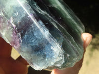 Polished Watermelon Fluorite Standing Slabs  x 3 From Uis, Namibia - TopRock