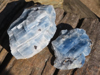 Natural New Sky Blue Calcite Specimens  x 12 From Spitzkoppe, Namibia - Toprock Gemstones and Minerals 