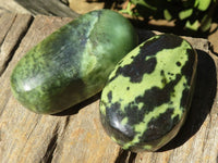 Polished Large Leopard Stone Gallets  x 6 From Zimbabwe - Toprock Gemstones and Minerals 