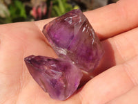 natural Smokey Window Amethyst Crystals  x 35 From Chiredzi, Zimbabwe