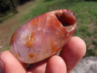 Polished Carnelian Gallets With Natural Vugs & Crystalline Features x 24 From Madagascar - TopRock