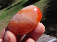 Polished Carnelian Gallets With Natural Vugs & Crystalline Features x 24 From Madagascar - TopRock