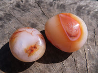 Polished Carnelian Gallets With Natural Vugs & Crystalline Features x 24 From Madagascar - TopRock