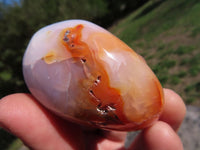 Polished Carnelian Gallets With Natural Vugs & Crystalline Features x 24 From Madagascar - TopRock