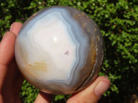 Polished Lovely Pair Of Agate Spheres  x 2 From Madagascar - Toprock Gemstones and Minerals 