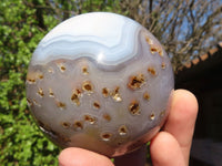 Polished Lovely Pair Of Agate Spheres  x 2 From Madagascar - Toprock Gemstones and Minerals 