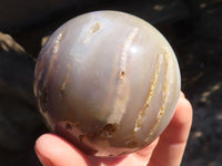 Polished Lovely Pair Of Agate Spheres  x 2 From Madagascar - Toprock Gemstones and Minerals 