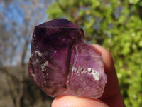 Natural Single Window Amethyst Crystals  x 12 From Chiredzi, Zimbabwe