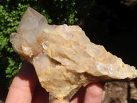 Natural White Phantom Smokey Quartz Clusters  x 6 From Luena, Congo - Toprock Gemstones and Minerals 