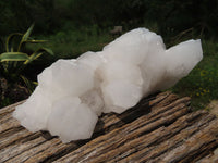 Natural Madagascar Snow White Quartz Clusters x 3 From Madagascar - TopRock