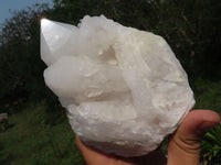 Natural Madagascar Snow White Quartz Clusters x 3 From Madagascar - TopRock