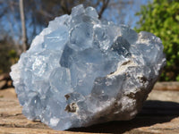 Natural Blue Celestite Crystal Specimens  x 6 From Sakoany, Madagascar