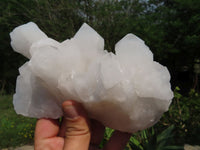 Natural Madagascar Snow White Quartz Clusters x 3 From Madagascar - TopRock