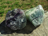 Natural Watermelon Fluorite Cobbed & Stone Sealed Specimens x 12 From Uis, Namibia - TopRock