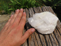 Natural Madagascar Snow White Quartz Clusters x 3 From Madagascar - TopRock