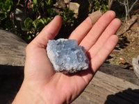 Natural Blue Celestite Crystal Specimens  x 6 From Sakoany, Madagascar