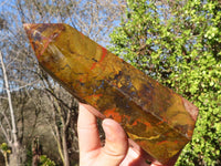 Polished Red & Yellow Ocean Jasper Points  x 2 From Madagascar