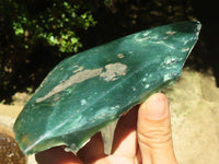 Polished Green Mtorolite / Emerald Chrome Chrysoprase Plates  x 2 From Mutorashanga, Zimbabwe - TopRock