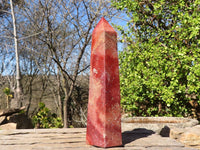 Polished Red & Yellow Ocean Jasper Points  x 2 From Madagascar