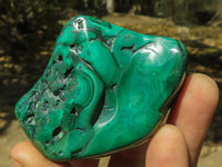 Polished Malachite Free Forms With Stunning Flower & Banding Patterns x 6 From Congo - TopRock