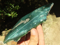 Polished Green Mtorolite / Emerald Chrome Chrysoprase Plates  x 2 From Mutorashanga, Zimbabwe - TopRock