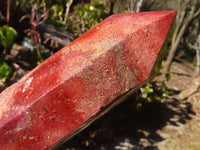 Polished Red & Yellow Ocean Jasper Points  x 2 From Madagascar