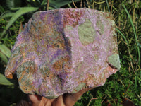 Natural Great Carving Material With Green Serpentine & Purple Stichtite x 2 From Barberton, South Africa - TopRock